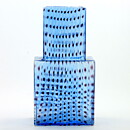 Bertil Vallien (Metropolis 1999) Blue Architectonic Vase 23 cm