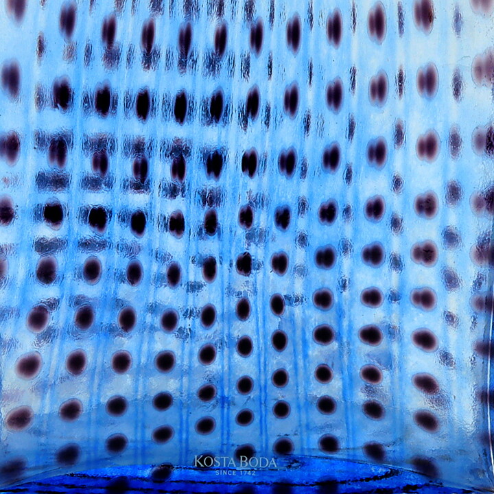 Bertil Vallien (Metropolis 1999) Blue Architectonic Vase 23 cm