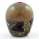 Bertil Vallien (Meteor 1993) Colorful Swelling Vase 16 cm