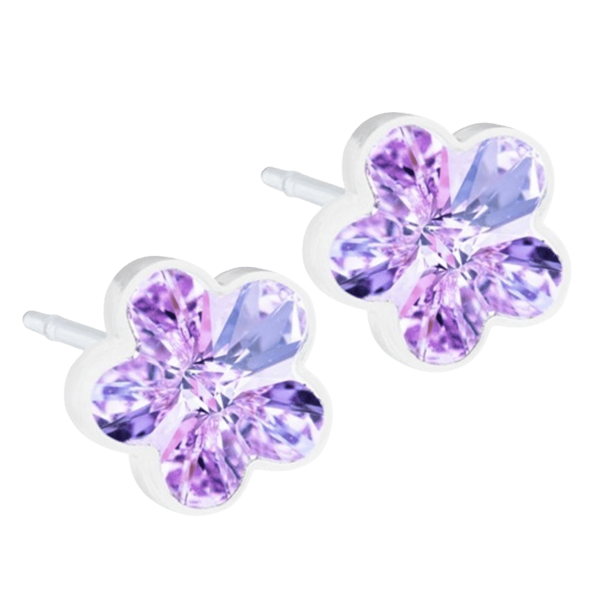 Blomdahl Örhängen MP Flower 6 mm Violet 1 par