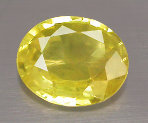 0.40 ct gul safir, oval form naturlig gul safir ädelsten - 3