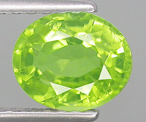 Peridoto de corte ovalado de 1,18 ct, piedra preciosa de peridoto suelta natural