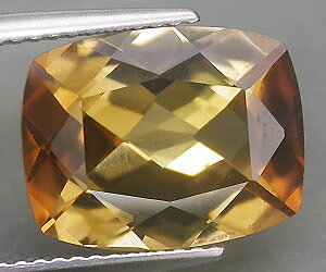 Piedra preciosa de topacio imperial natural rara sin tratar de 7,09 ct