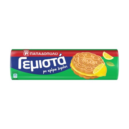 kex med citron smaksatt kräm Papadopoulos 200g