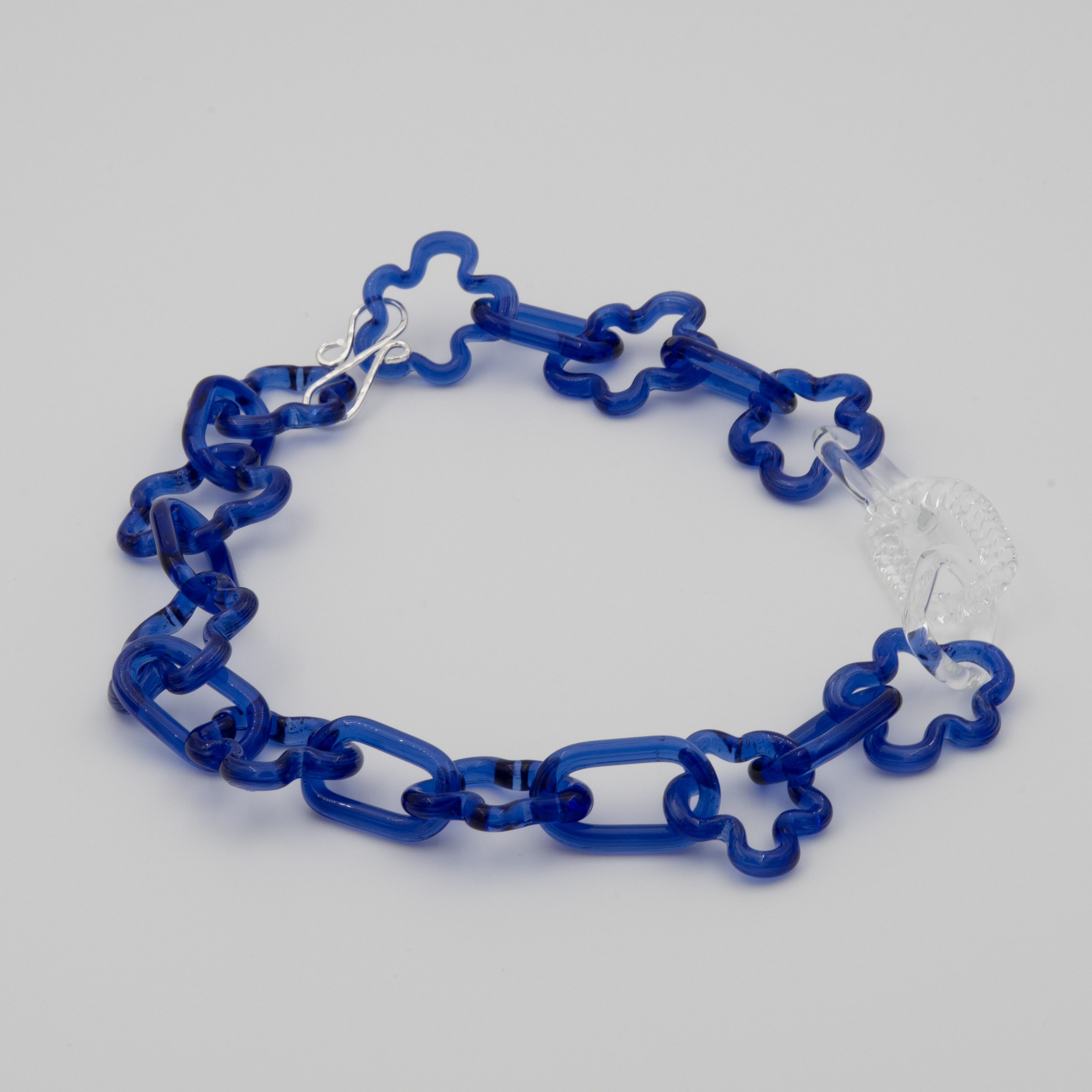 HALSBAND MED LÄNKAR I GLAS "TRÄD" - 2