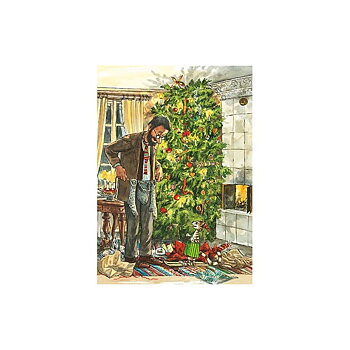 Postcard Tomtemaskinen, julgran