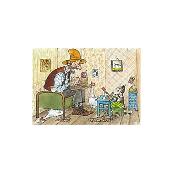 Postcard Findus flyttar ut