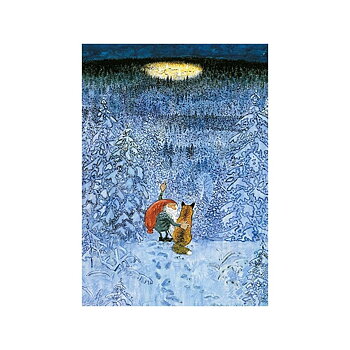 Postcard Eviga julaftons by