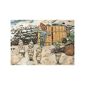 Kort Tomtebobarnen, vinter