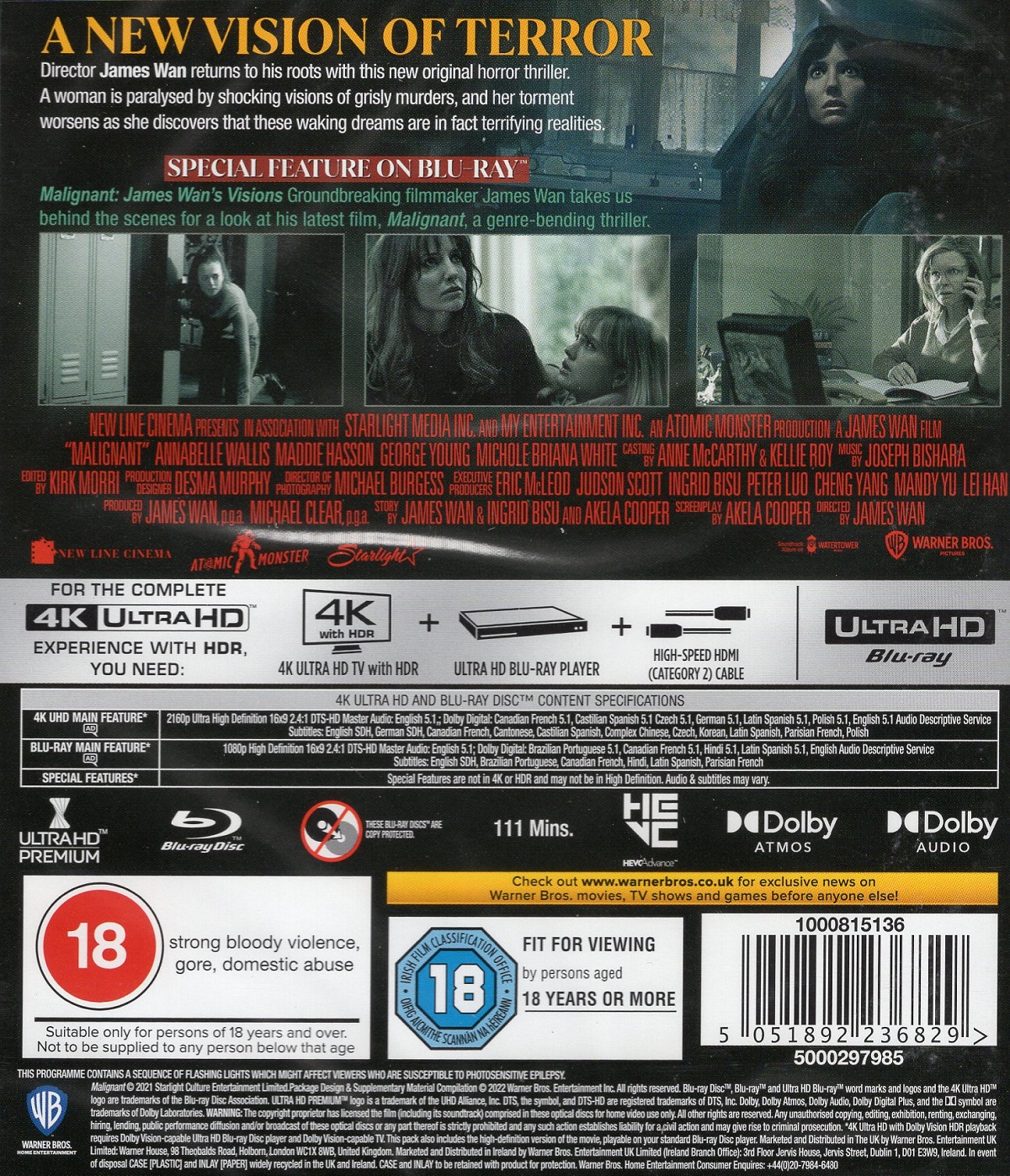 Malignant (ej svensk text) (4K Ultra HD + Blu-ray) - 2