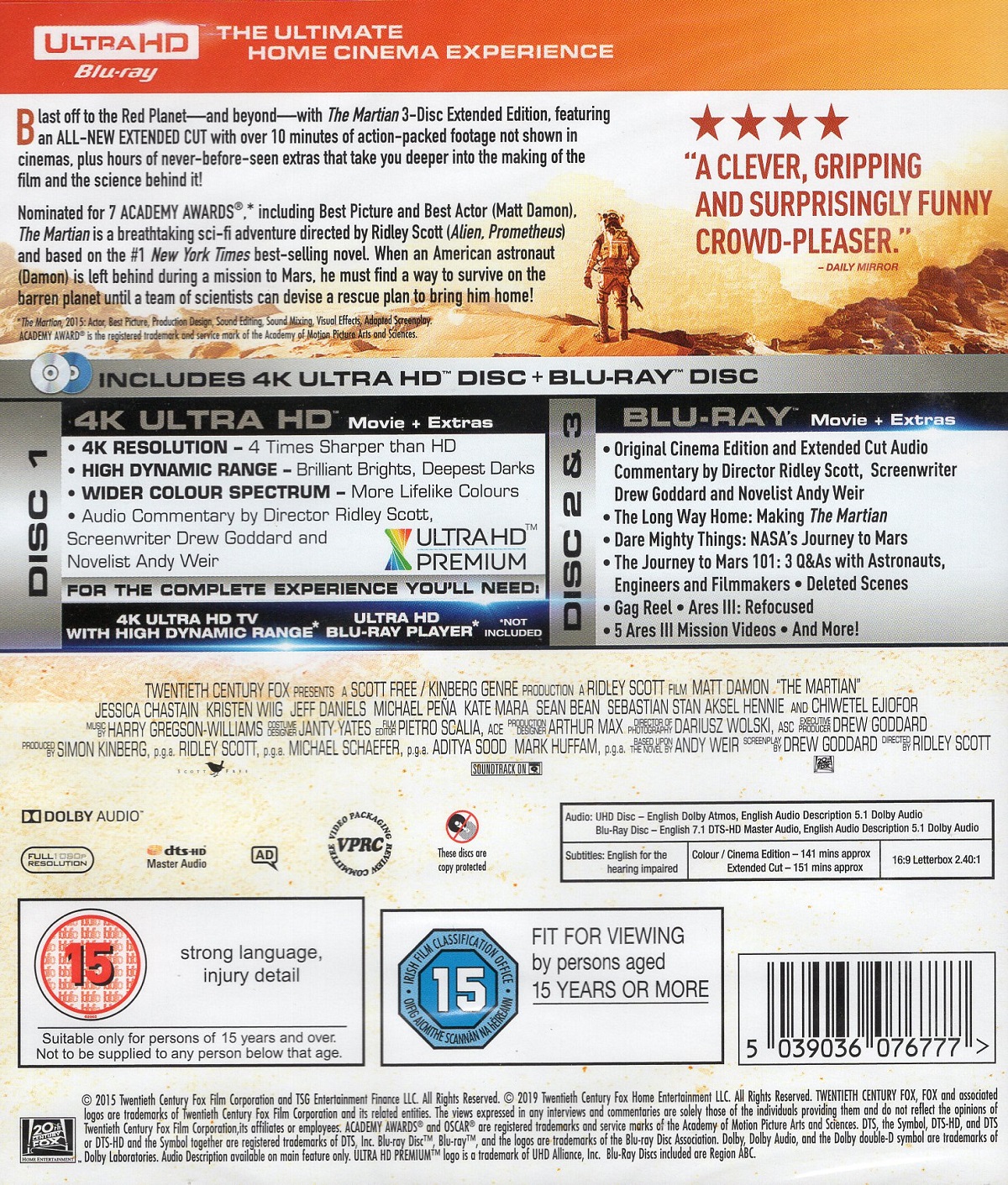 The Martian (ej svensk text) (4K Ultra HD + Blu-ray) - 2