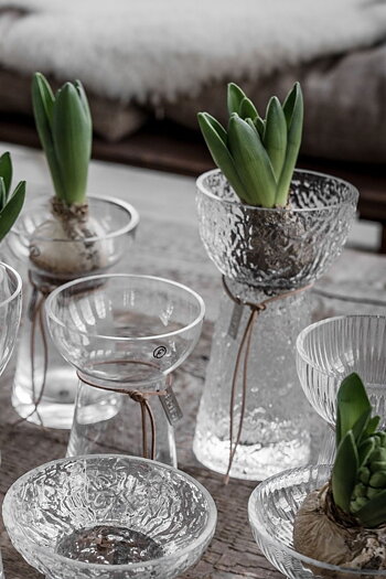 Ernst Lökvas - Hyacintvas - Mönstrad - Glas - Hög
