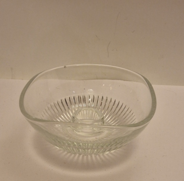 Nybro candlestick clear glass