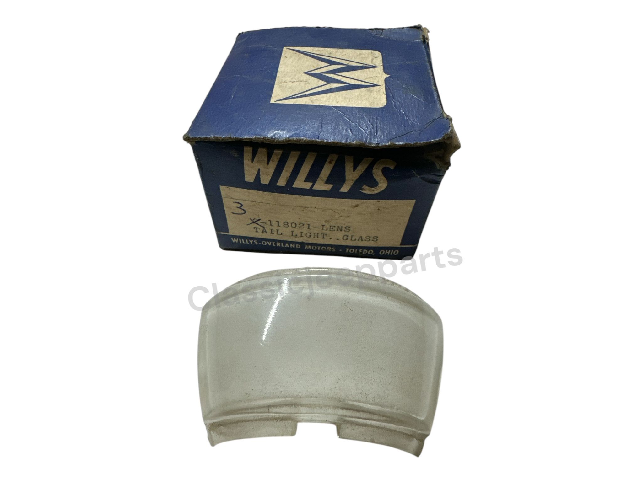 Lens tail light glass 118021 NOS - 2