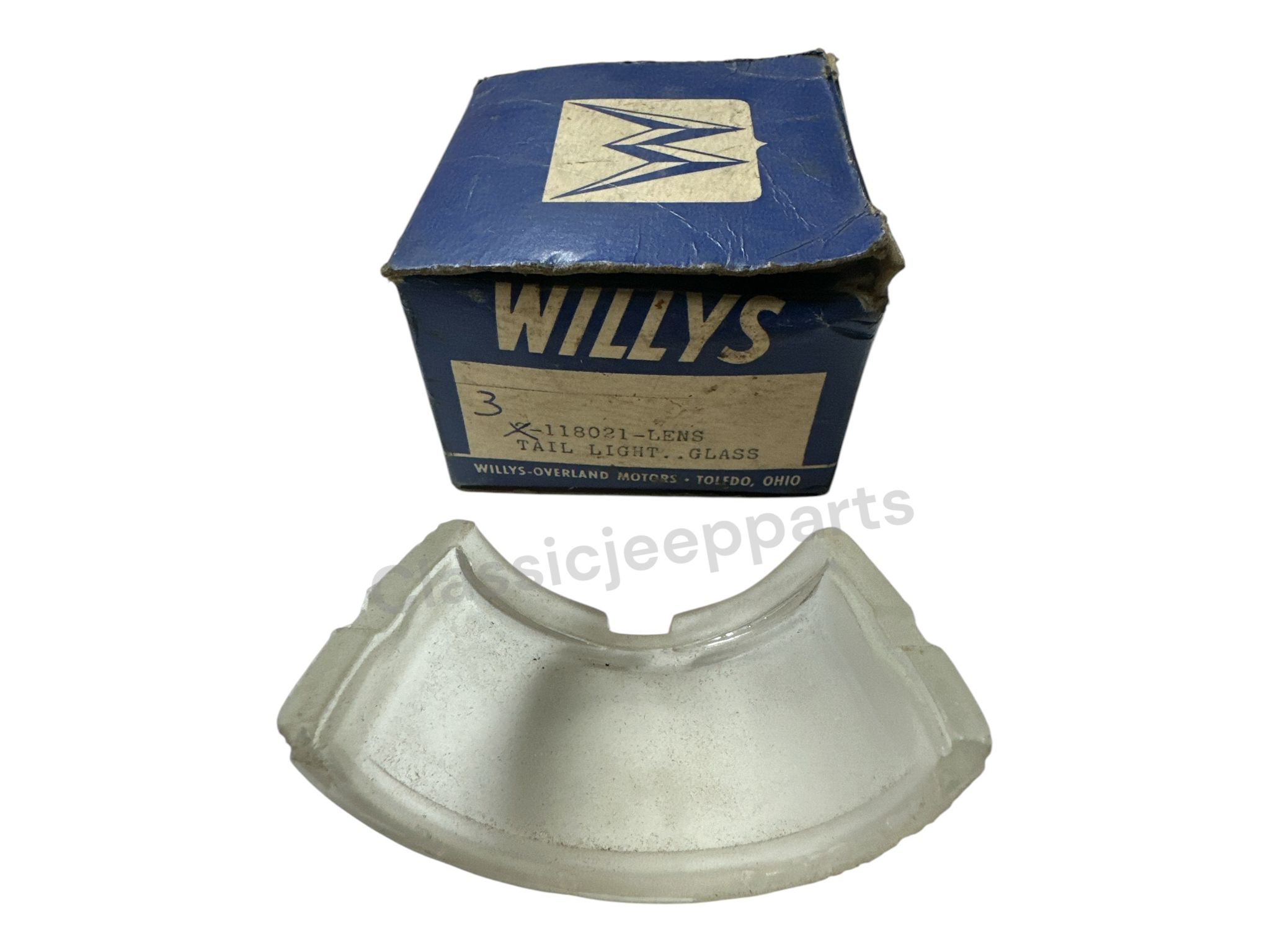 Lens tail light glass 118021 NOS