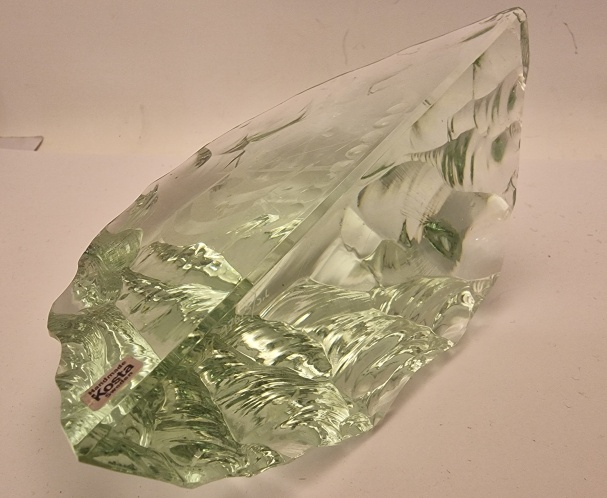 Kosta Paul Hoff glasblock vikingaskepp - 2