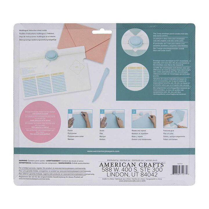 WeRMK Punch Board  - Large Envelope