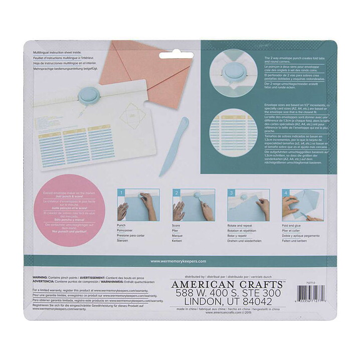 WeRMK Punch Board  - Large Envelope