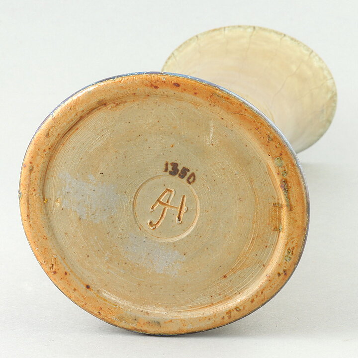 ジョン・アンダーソン  一点もの  砂時計のようなフォルムの茶色いベース  29cm  1950年代 