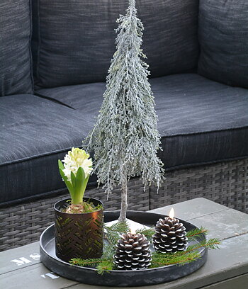 Gran med glitter liten 54 cm