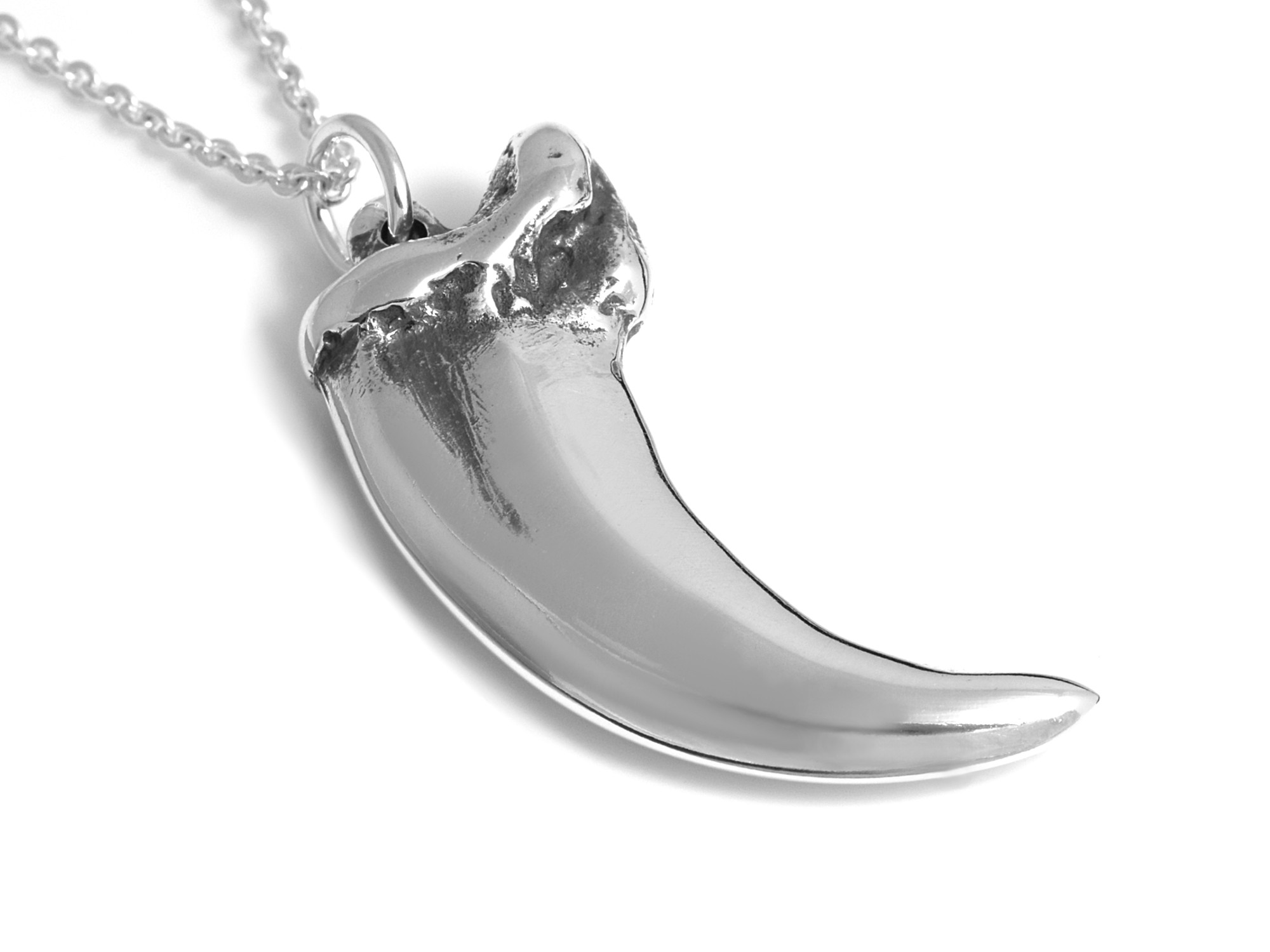 Vargklo Halsband, Varg Smycke i Silver