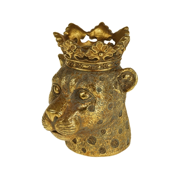 Ljushållare Leopard guld
