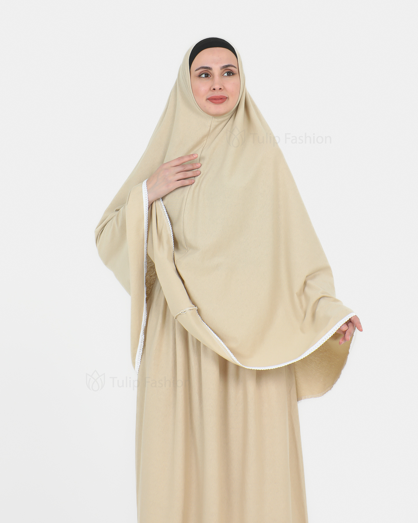 Prayer Clothes Heba - Beige - 4