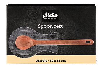 Skedhållare marmor svart 25 cm
