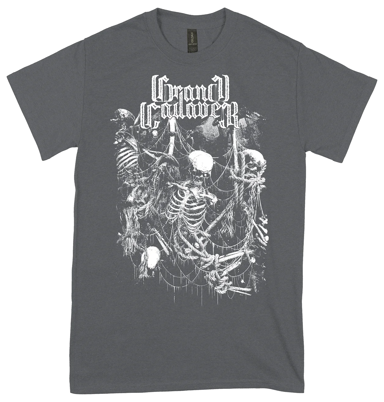 GRAND CADAVER - A Crawling Feast of Decay GRÅ T-shirt