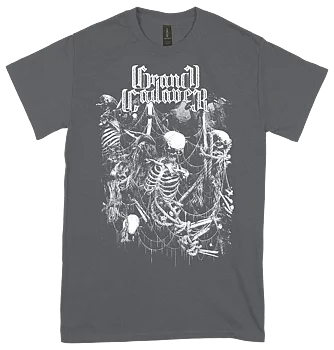 GRAND CADAVER - A Crawling Feast of Decay GRÅ T-shirt