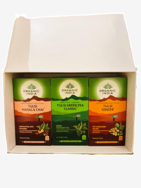 Presentlåda med 3 favorit-téer, Organic India