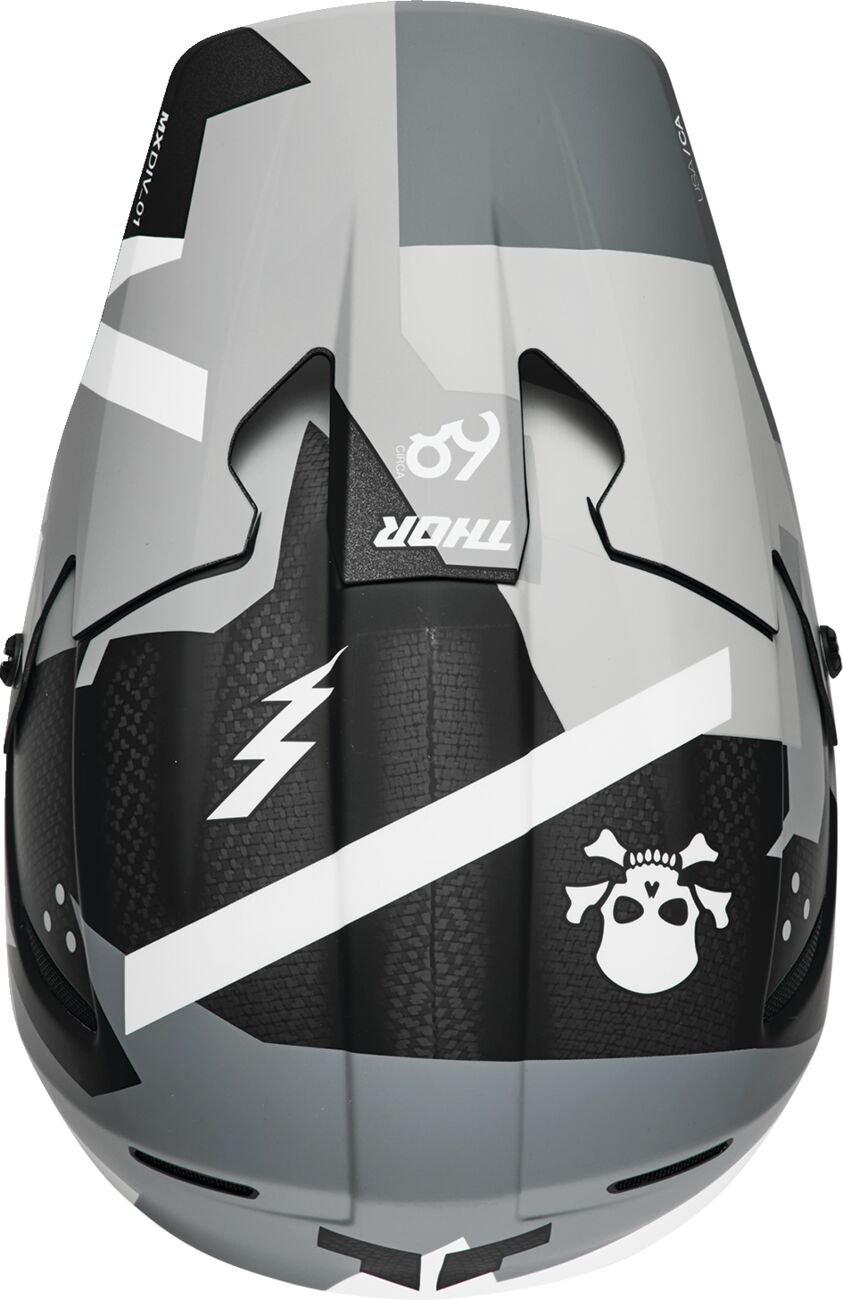 THOR Reflex Sport Carbon Brave MIPS® MX Helmet Black/ Grey/ White - 4