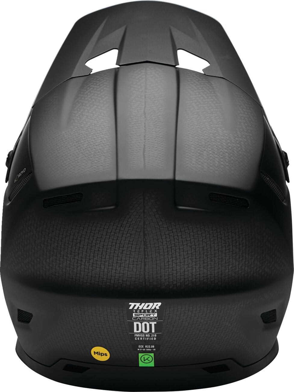 THOR Reflex Sport Carbon Stealth MIPS® Crosshelm Zwart - 3