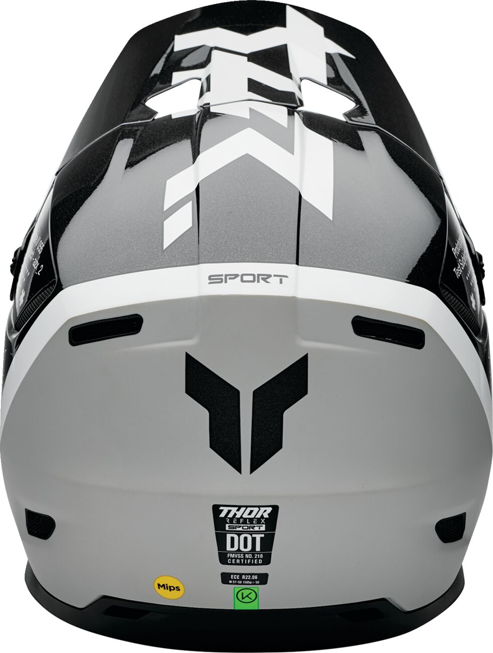 THOR Reflex Sport Riot MIPS® MX Helmet Black/ White - 3