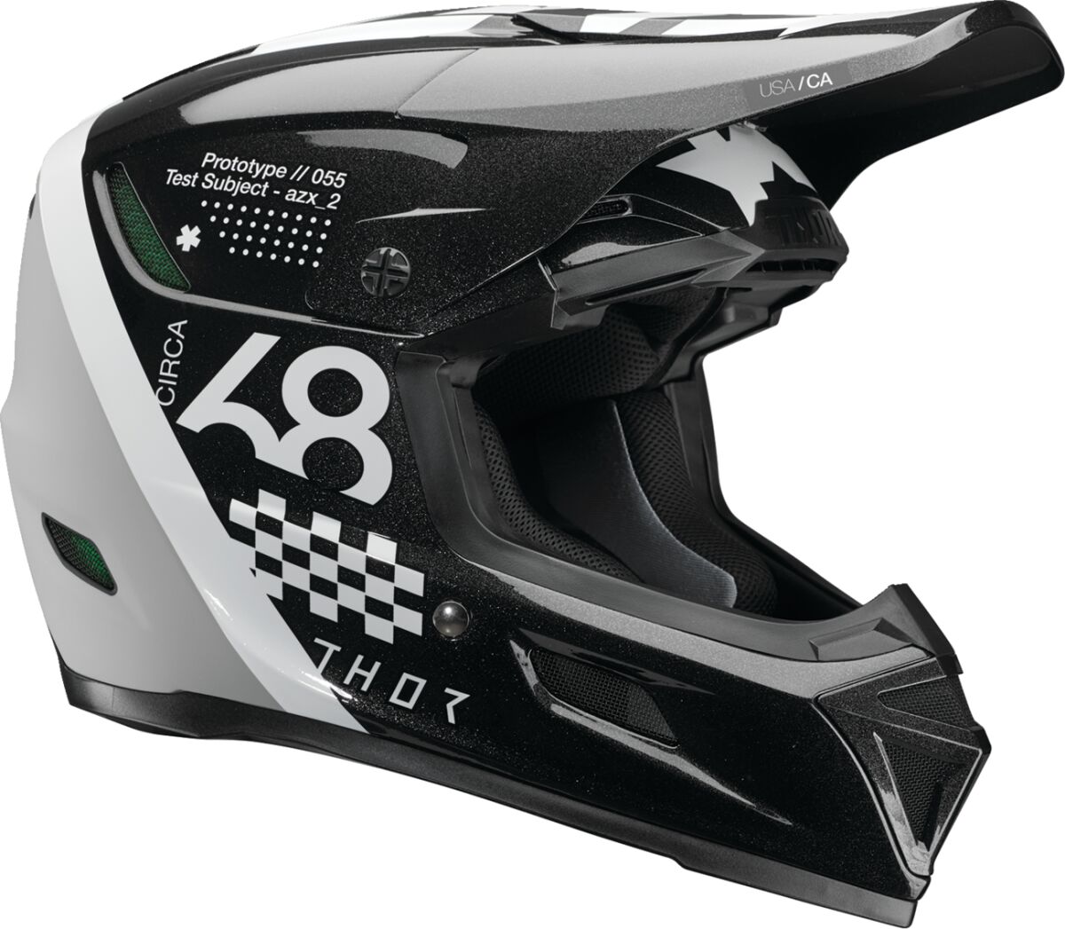 THOR Reflex Sport Riot MIPS® MX Helmet Black/ White