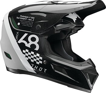 THOR Reflex Sport Riot MIPS® Crossikypärä Musta/ Valkoinen