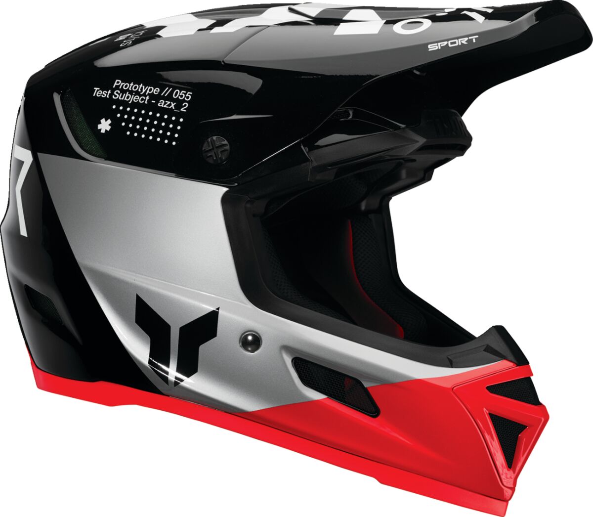 THOR Reflex Sport Strike MIPS® Crosshelm Zwart/ Grijs/ Rood