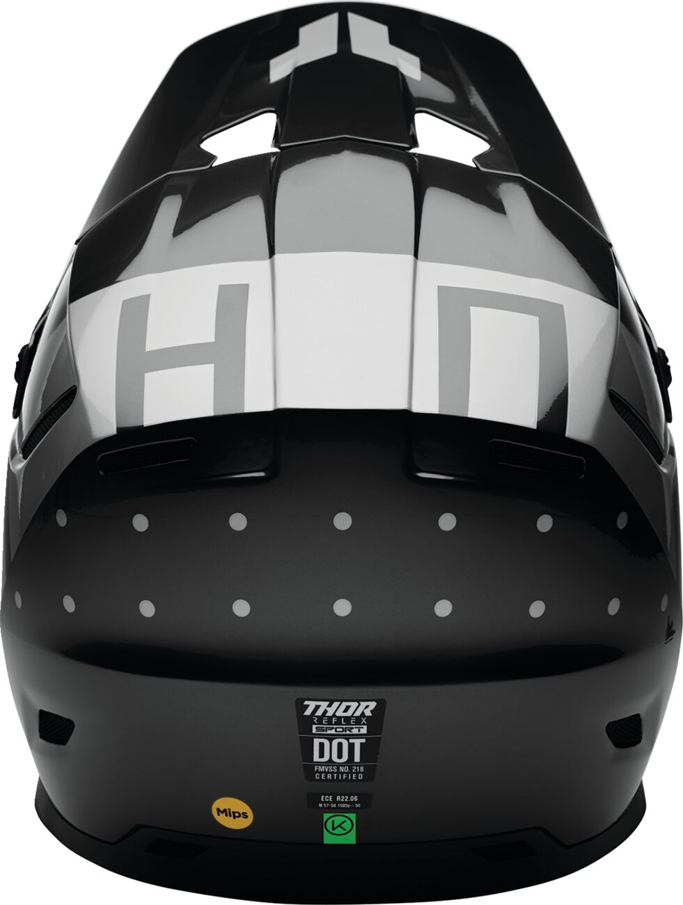 Reflex Sport Rogue MIPS® Casco Cross THOR Nero/ Grigio - 3