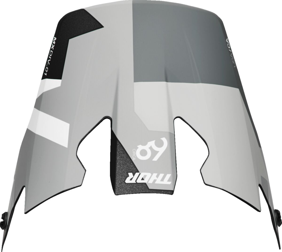 Reflex Sport Casco Cross Frontino THOR Nero/ Grigio/ Bianco