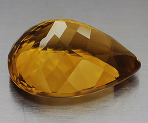 ¡Piedra preciosa de citrino genuina certificada de clase mundial muy grande de 17,50 ct! - 2