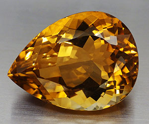 ¡Piedra preciosa de citrino genuina certificada de clase mundial muy grande de 17,50 ct! - 3
