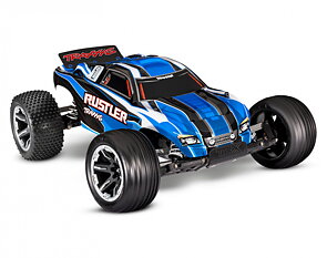 Traxxas Rustler 2WD 1/10 RTR TQ Blue -  includes battery and usb c charger