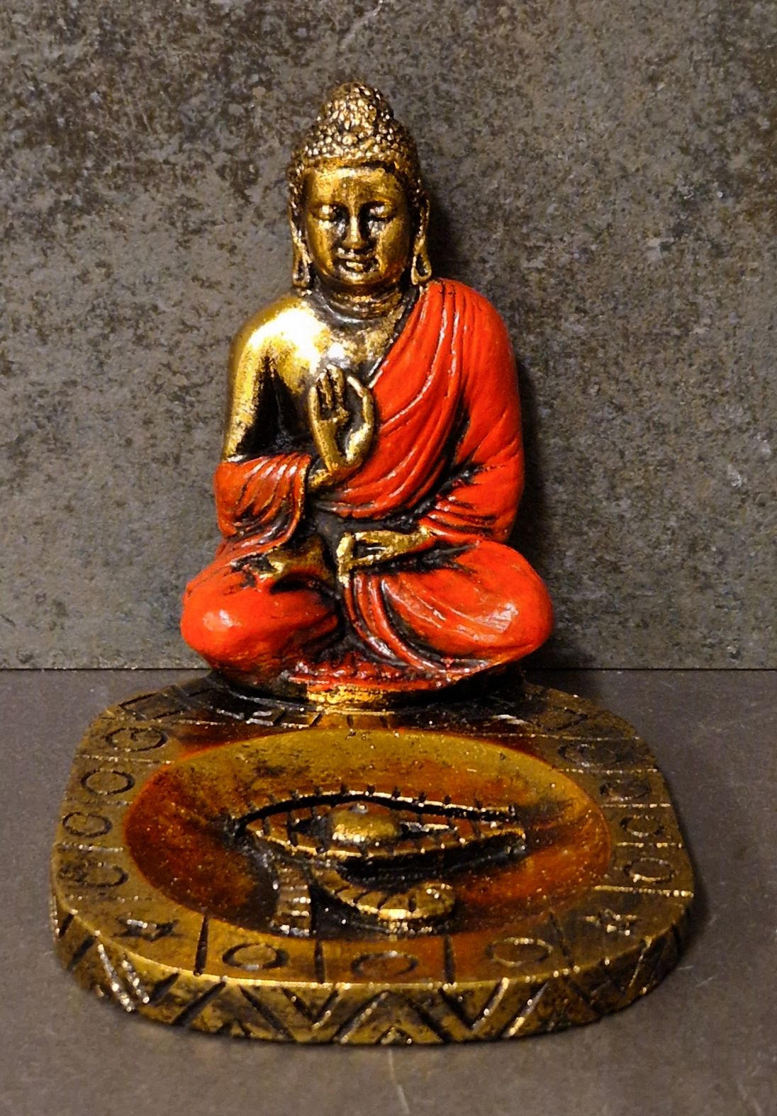 Buddha  Rökelsehållare - oval form - 3