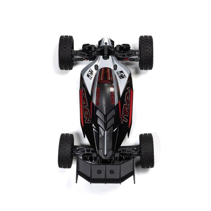 ARRMA TYPHON GROM 223S BLX Brushless 4X4 Small Scale Buggy RTR, Silver - 16