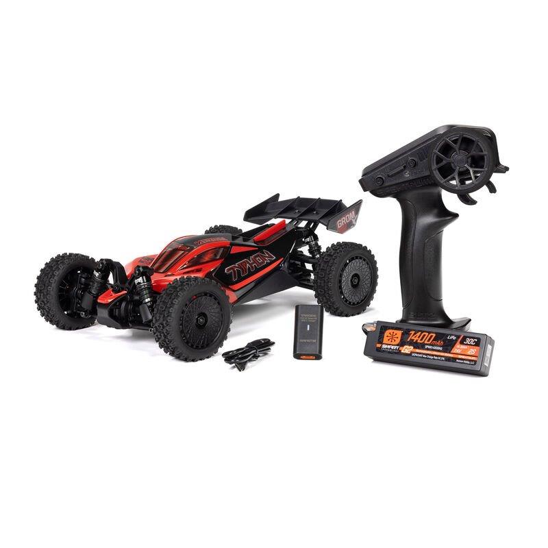 ARRMA TYPHON GROM 223S BLX Brushless 4X4 Small Scale Bgy RTR, Bttry & Chrgr, Red - 16