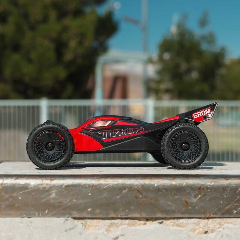 ARRMA TYPHON GROM 223S BLX Brushless 4X4 Small Scale Bgy RTR, Bttry & Chrgr, Red