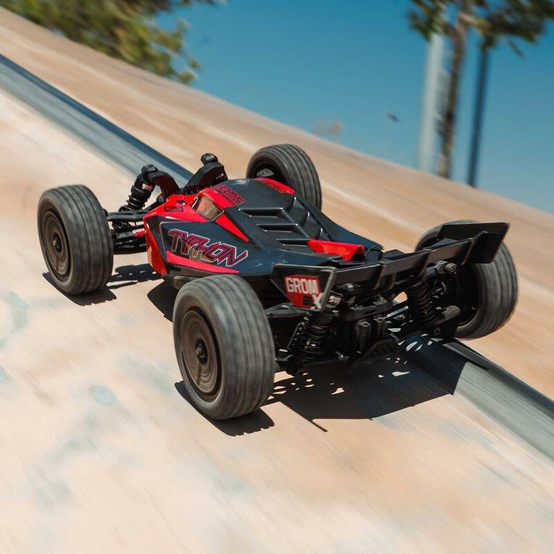ARRMA TYPHON GROM 223S BLX Brushless 4X4 Small Scale Bgy RTR, Bttry & Chrgr, Red - 6