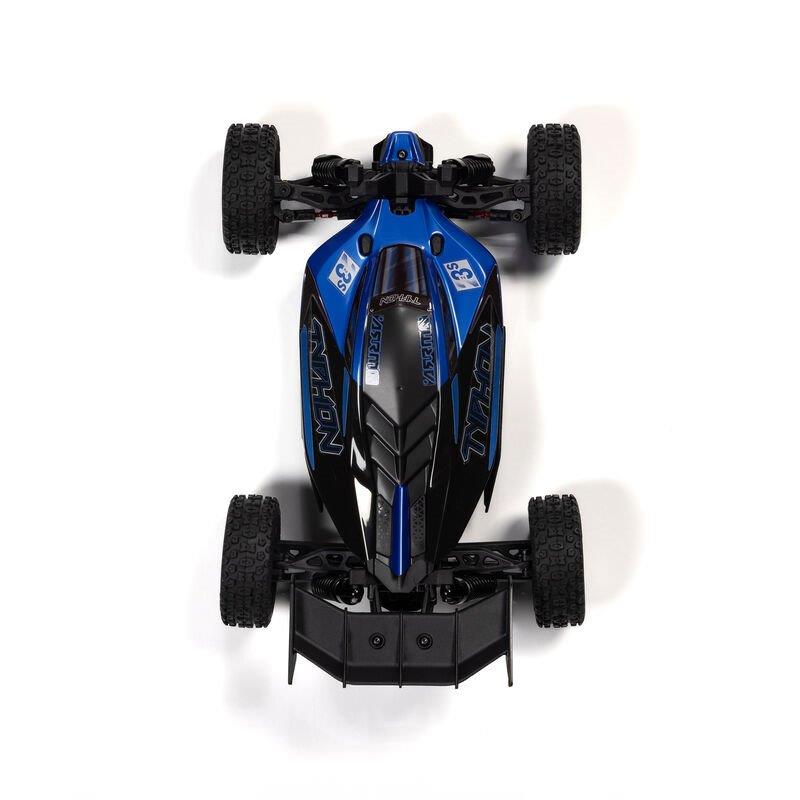 ARRMA TYPHON GROM 223S BLX Brushless 4X4 Small Scale Bgy RTR, Bttry, Chrgr, Blue - 12