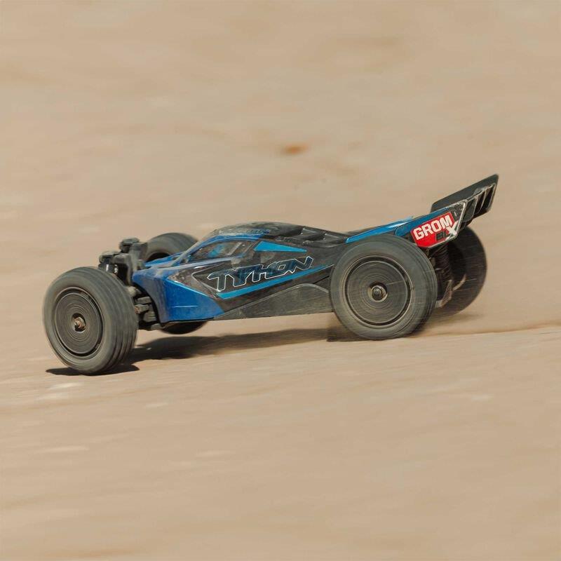 ARRMA TYPHON GROM 223S BLX Brushless 4X4 Small Scale Bgy RTR, Bttry, Chrgr, Blue - 7