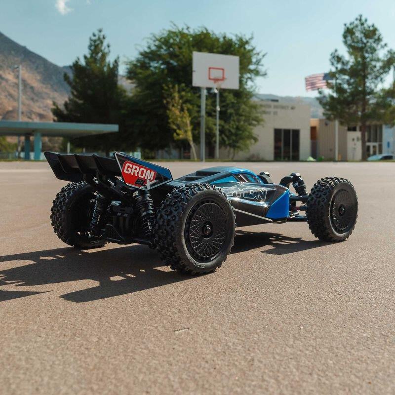 ARRMA TYPHON GROM 223S BLX Brushless 4X4 Small Scale Bgy RTR, Bttry, Chrgr, Blue - 4